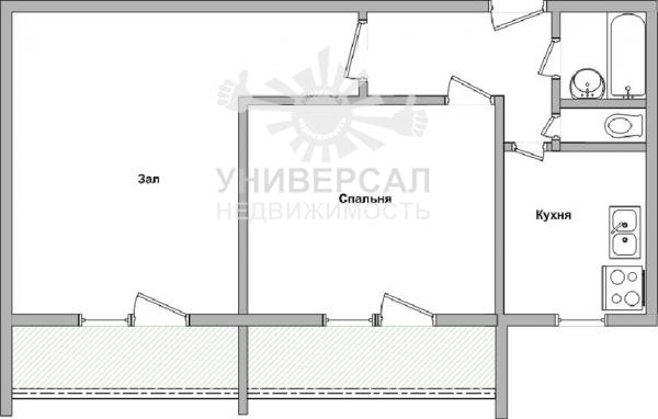 Продается квартира, 2-к, 5/10 эт., 3 790 000 руб., Днепровский, Чкаловский, Ростов-на-Дону / квартиры-ростова.ру