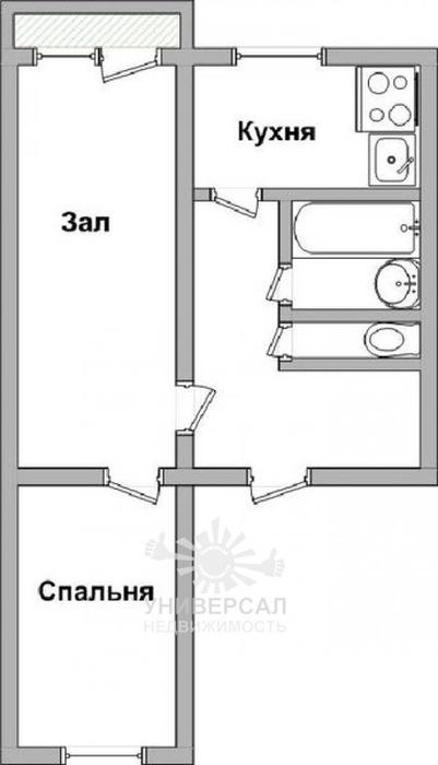 Продажа двухкомнатных квартир, 4/5 эт., 2 800 000 руб., Ленина, Ленина, Ростов-на-Дону / квартиры-ростова.ру