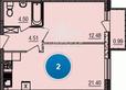 Продажа двухкомнатных квартир, 7/14 эт., 2 200 000 руб., Рыльского, Нахичевань, Ростов-на-Дону / квартиры-ростова.ру