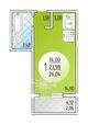 Продам квартиру в новостройке, 1-к, 1/17 эт., 1 124 928 руб., Ростовского моря, Платовский, Ростов-на-Дону / квартиры-ростова.ру